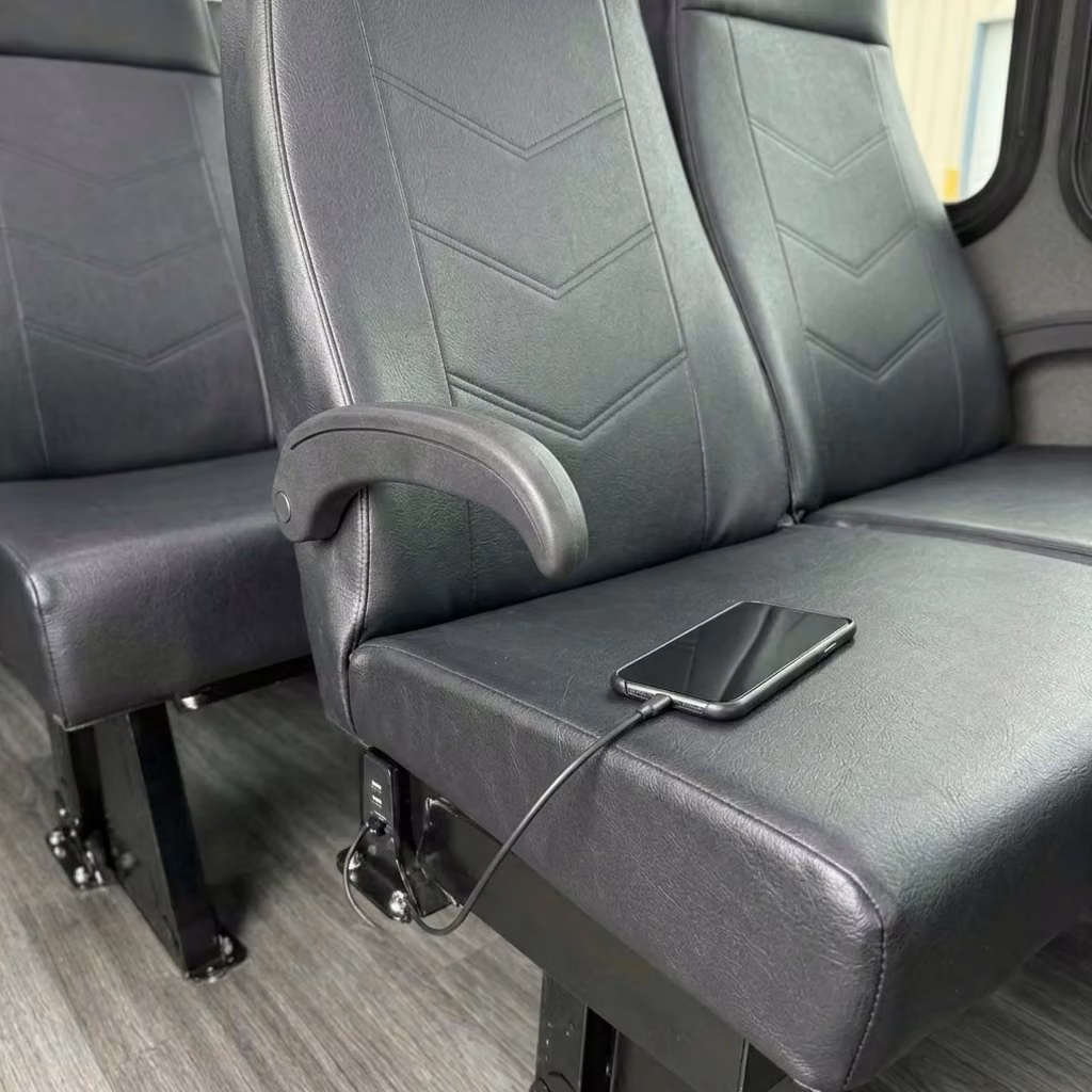 mcdonough 15 passenger minibus usb charging