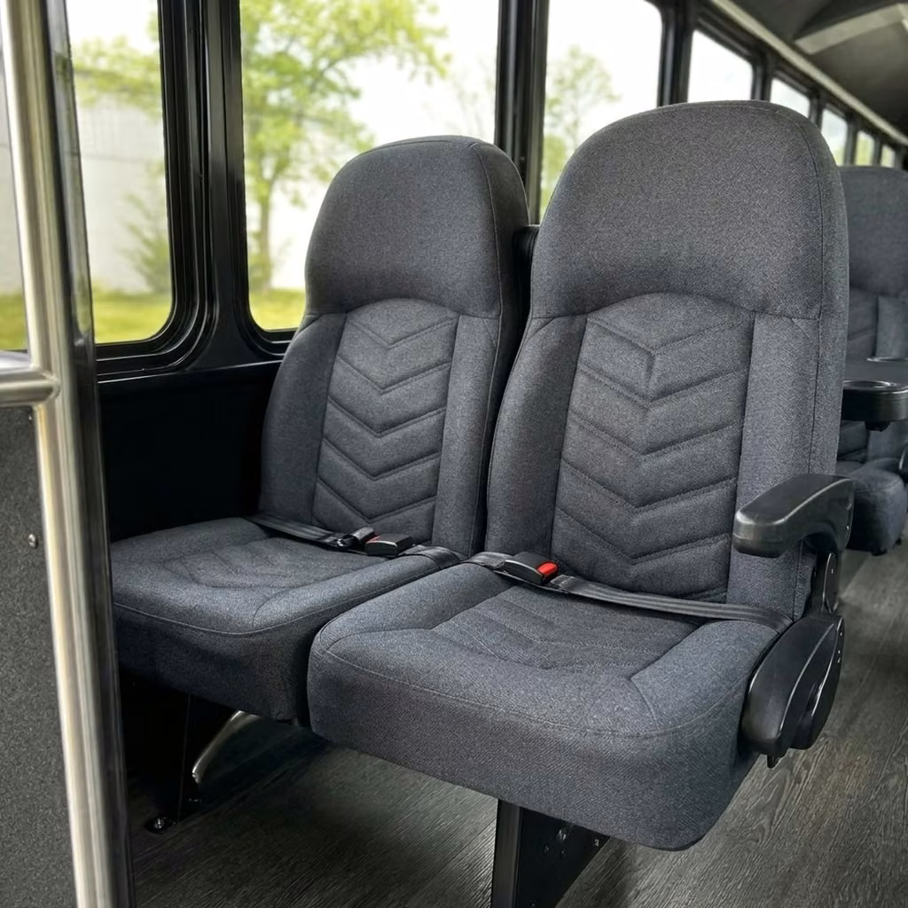 mcdonough 25 passenger minibus high back seats