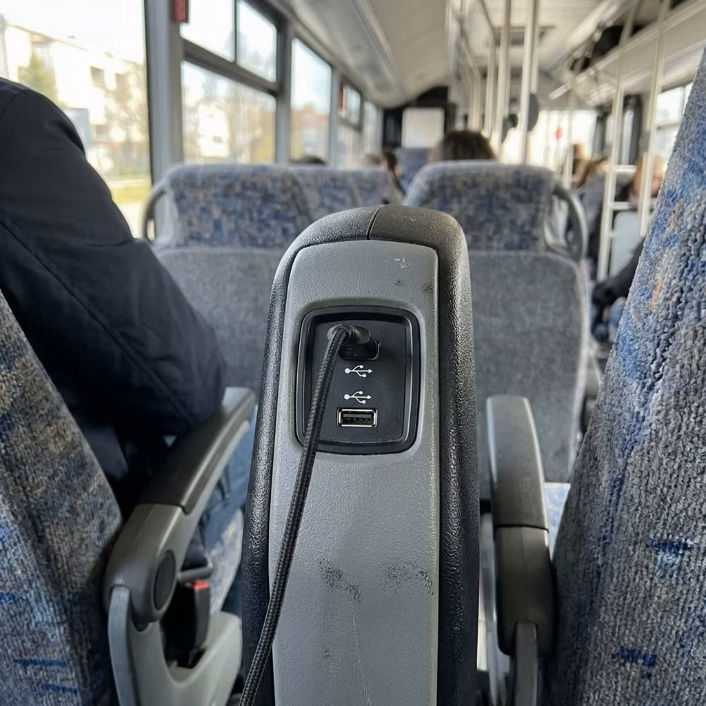mcdonough 30 passenger minibus usb charging
