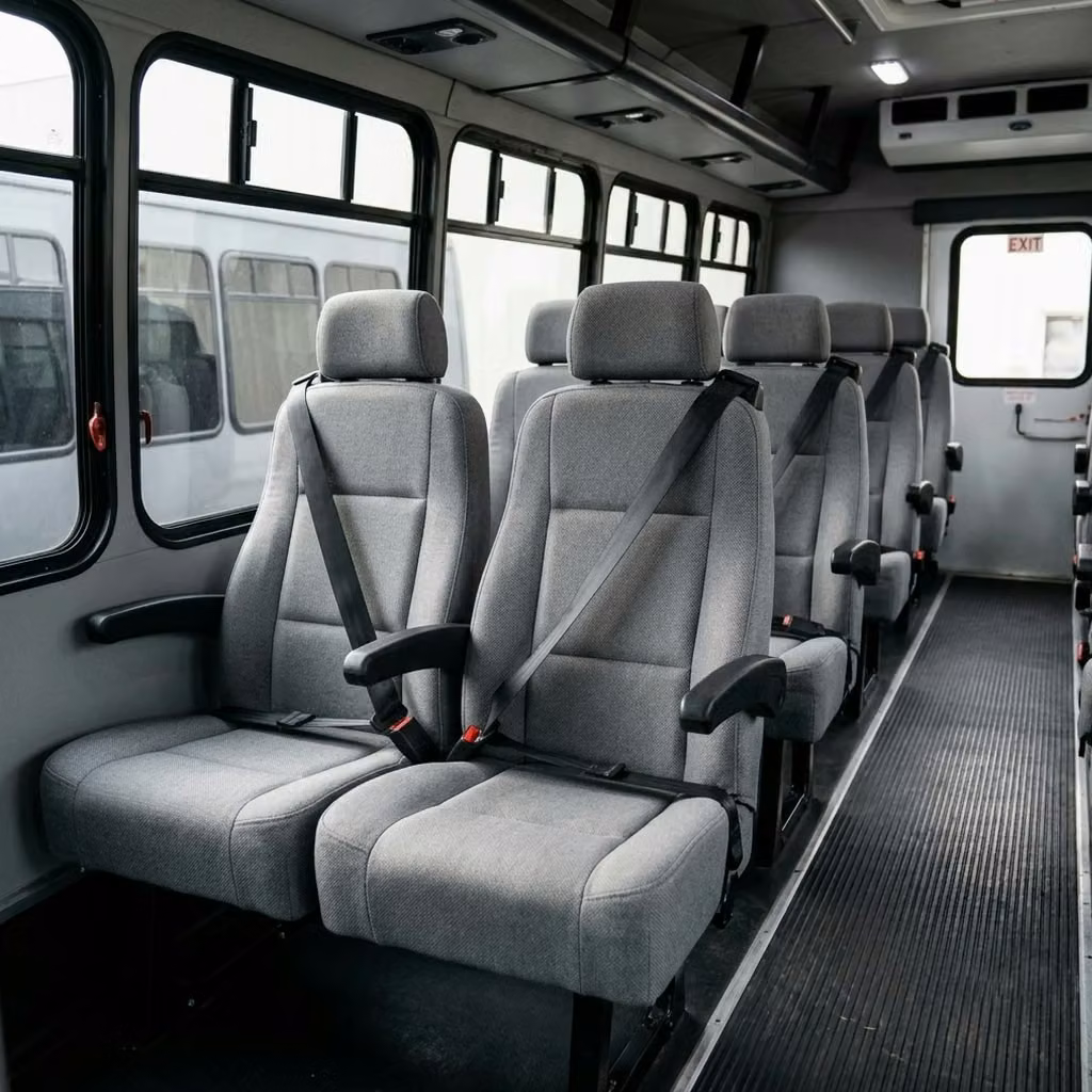 mcdonough 35 passenger minibus reclining seats