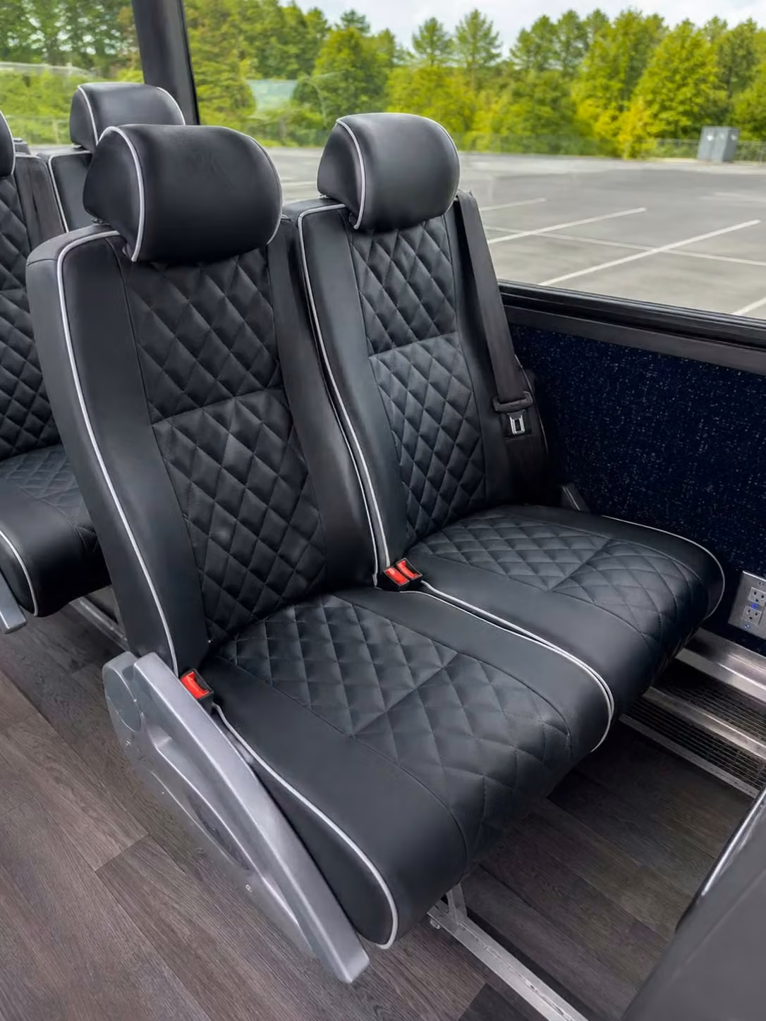 mcdonough 56 passenger charter bus reclining seats