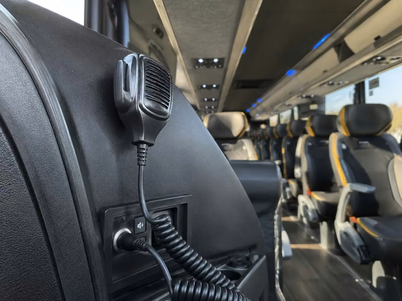 mcdonough charter bus pa system