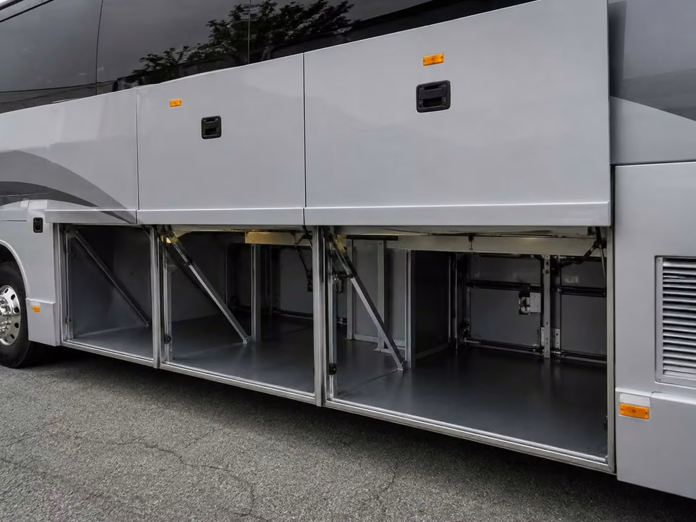 mcdonough charter bus under bus storage