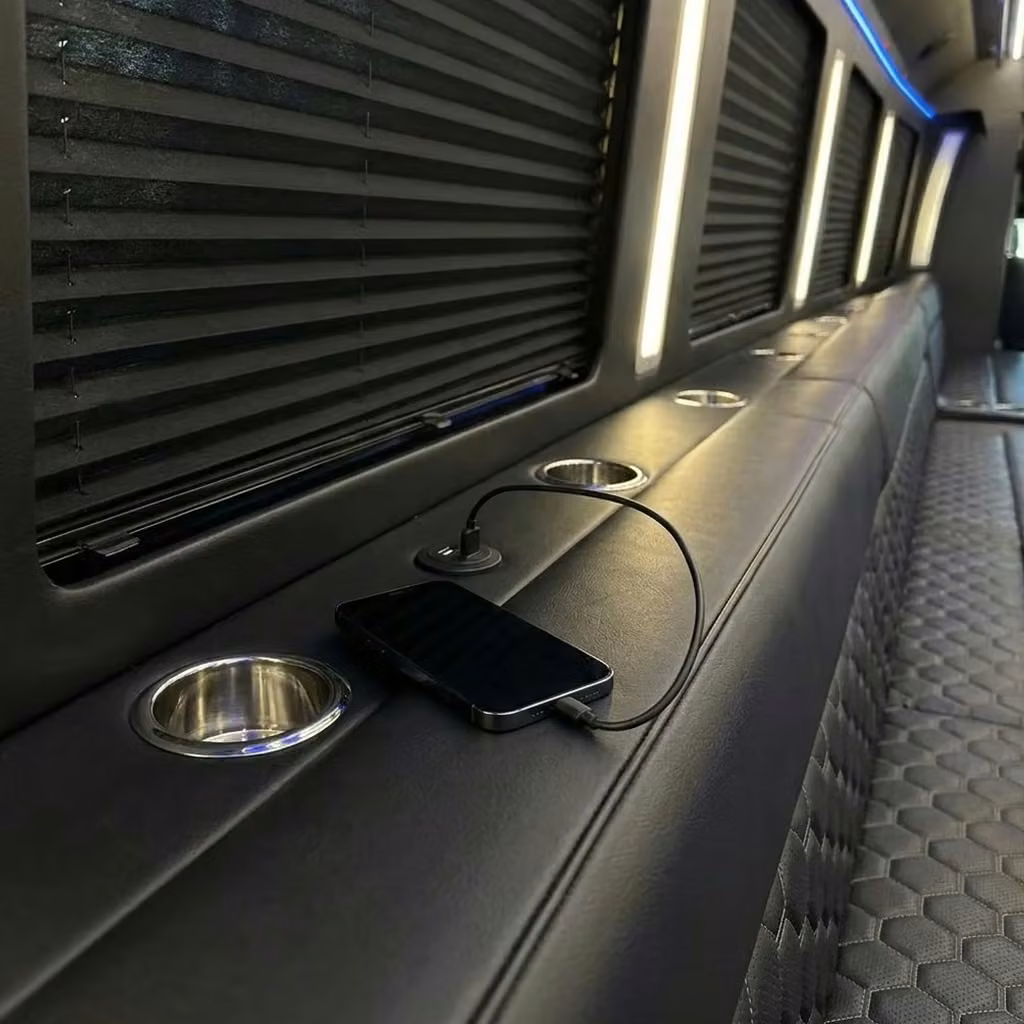 mcdonough party bus usb charging