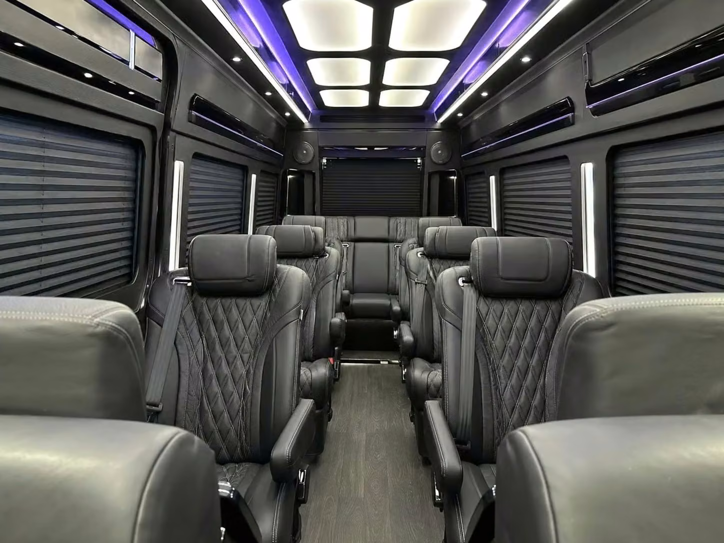 mcdonough sprinter van rental with driver reclining seats