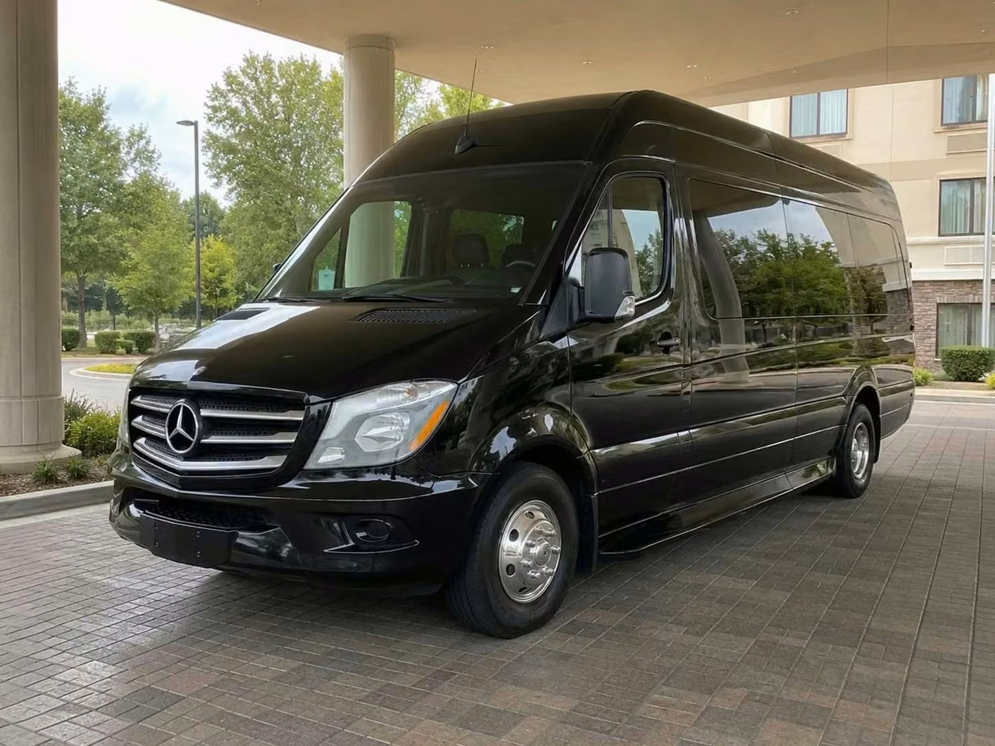 mcdonough sprinter van rental with driver tinted windows